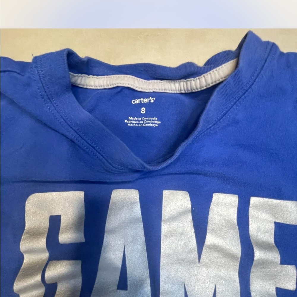 Carter's Vibrant Blue T-Shirt.Size 8 boy - Picture 2 of 6
